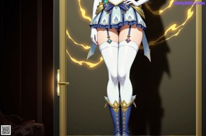 A woman in a sailor outfit holding a magic wand.