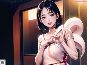 A woman in a white dress holding a heart in her hands.